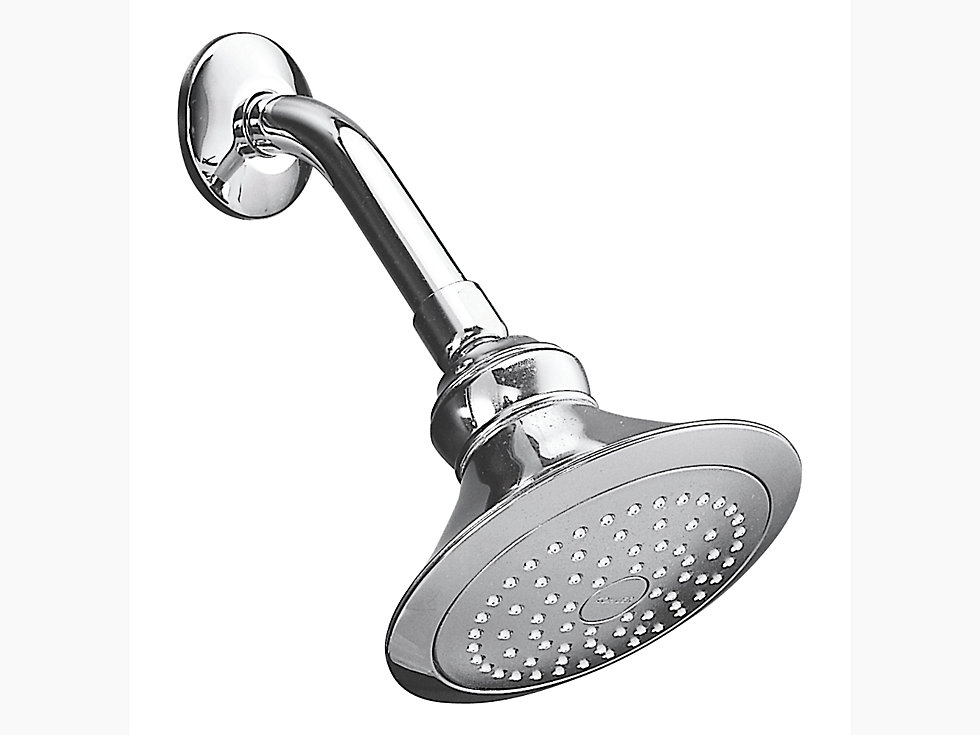 Kohler - Finial Traditional  140mm Single-function Showerhead (with Shower Arm And Flange)